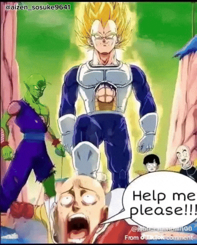 One Punch Man Goku Meme GIF