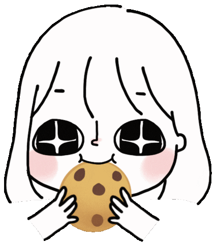 Cookie Eating Sticker by whee for iOS & Android | GIPHY