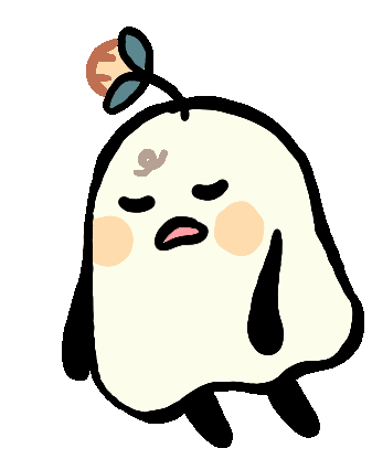 Sad Ghost Sticker by élod