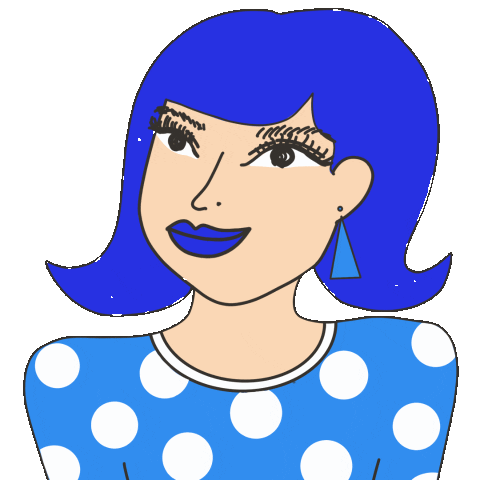 Truecolorsnyc Gal Art Color Illustration Kawaii Happy Sticker