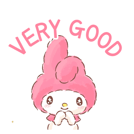 My Melody Good Job Sticker by Sanrio Korea for iOS & Android | GIPHY