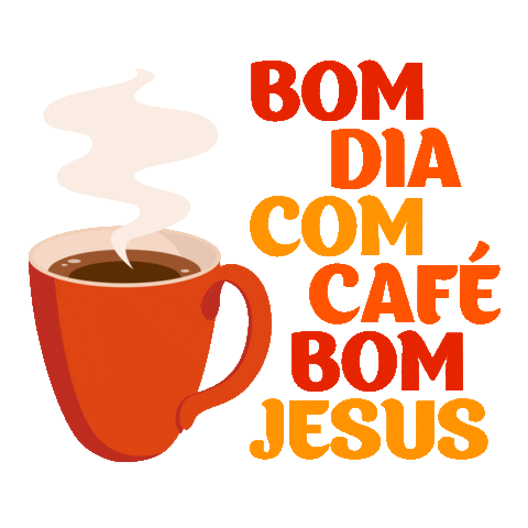 Bom Dia Cafe Sticker by cafebomjesus for iOS & Android | GIPHY