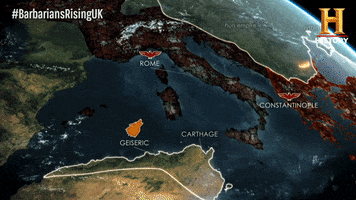 rome map GIF by History UK