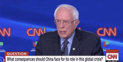 Bernie Sanders Scratches Head GIF by GIPHY News