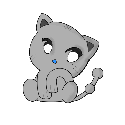 cat chat katze animal gif anime animated animation tube manga kawaii white  cartoon blanc animals, cat , chat , katze , animal , gif , anime , animated  , animation , tube 