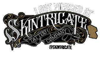 Mississauga Piercing Sticker by Skintricate Tattoo Company