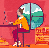 Studying College Life GIF by Emmelinedraws