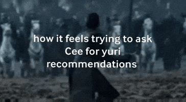 How It Feels Trying To Ask Cee For Yuri Recommendations GIF
