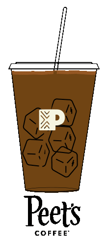 Iced Coffee Drink Sticker by Peet's Coffee