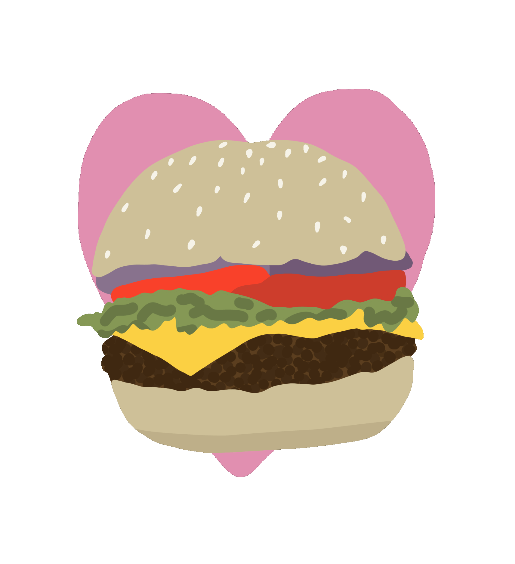Burger Sticker by zartmintdesign for iOS & Android GIPHY