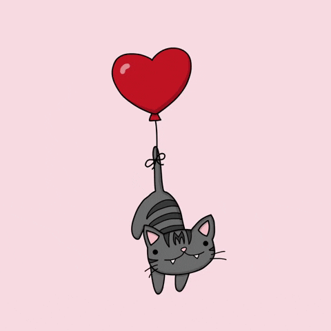 tutimon love cat heart cats GIF