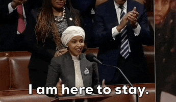 Ilhan Omar I Am Here To Stay GIF by GIPHY News