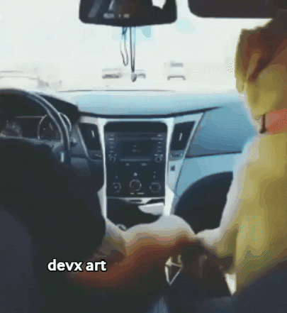 Dog Car GIF by DevX Art