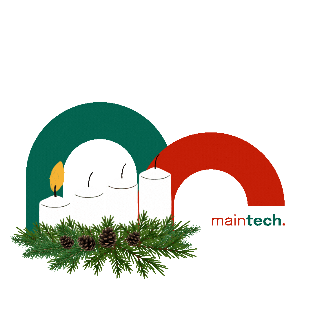 Christmas Candles Sticker by Maintech