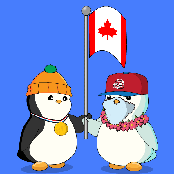 Canadian World GIF by Pudgy Penguins
