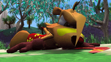 Get Up Headshake GIF by TY the Tasmanian Tiger