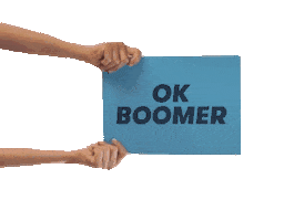 Boomer Sticker by Roba da Donne