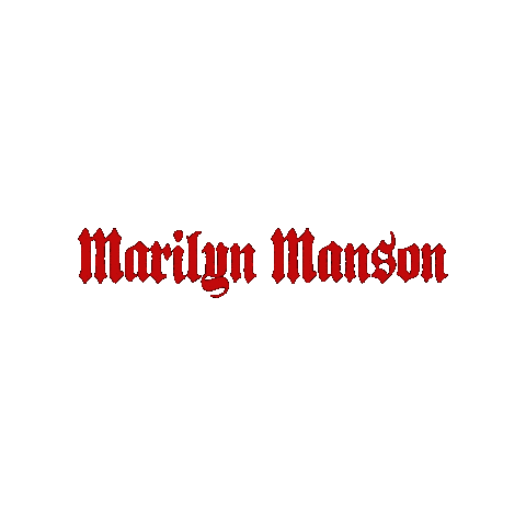 Marilyn Manson Sticker by Blvvsh Studio