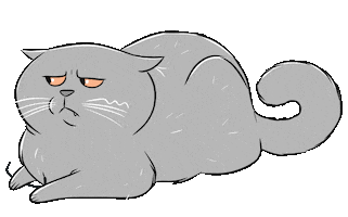 Grumpy Cat Eye Roll Sticker