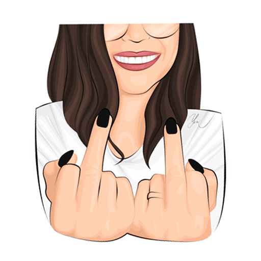 Middle Finger Sticker