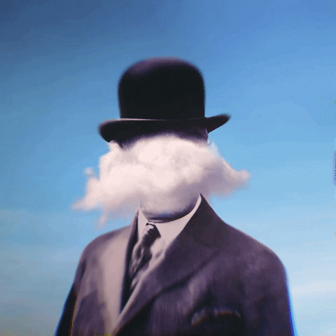 recuerdosdelfuturo vintage apple cloud surreal GIF