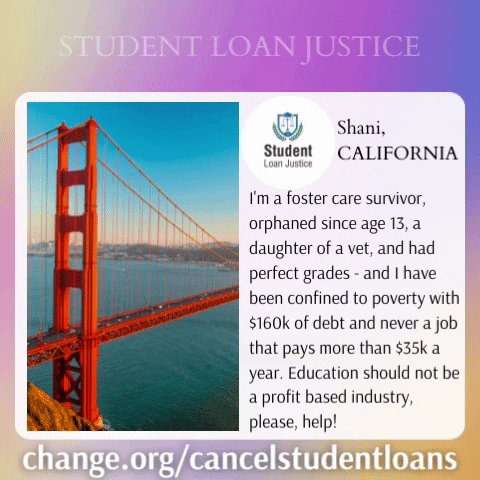 San Fransisco Help GIF by Student Loan Justice