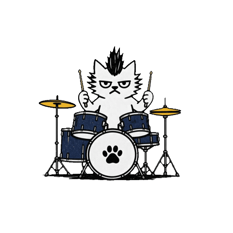 Cat Rock Sticker by PRISM Live Studio