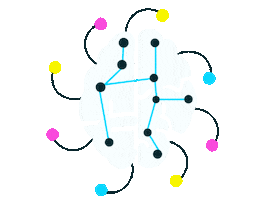 Artificial Intelligence Brain Sticker by Dani Liu