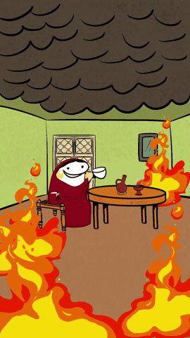 Coffee This Is Fine GIF