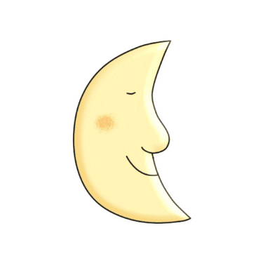 Moon Luna Sticker by NinaAndOlga
