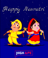 Celebration Navratri GIF by Highape