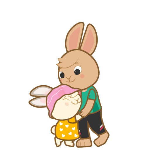 Family Bunny Sticker by familiesforlife.sg