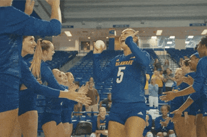 Friendship Volleyball GIF by Delaware Blue Hens