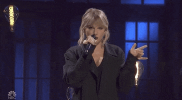 Taylor Swift Singing GIF by Saturday Night Live