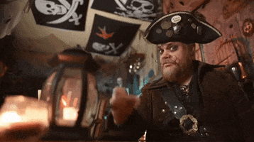 piratesparley magic lights pirate snap GIF