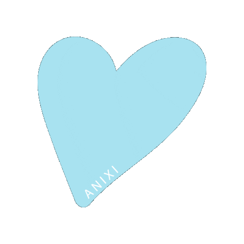 I Love You Blue Heart Sticker By Anixigif