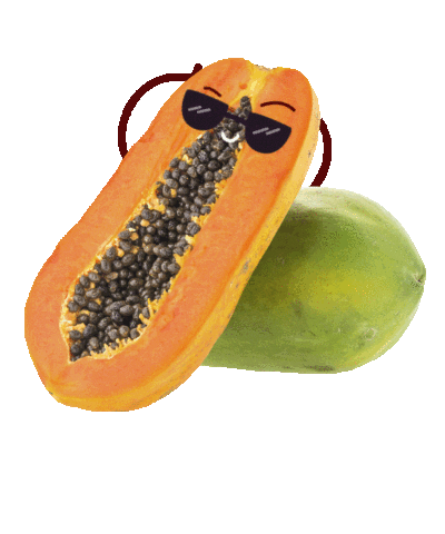 Frutas Papaya Sticker by Tiendas ara