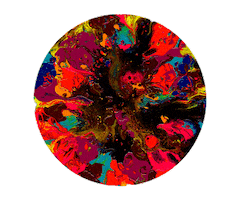 Abstract Art Sticker by Neil Kerman Gallery