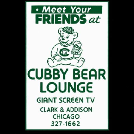 Bears Cubs GIF by The Cubby Bear Chicago