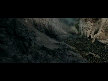 lotr two towers helmet on young boy helms deep gif