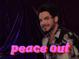 Peace Out Deuces GIF by Adam Lambert