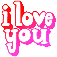 I Love You Heart Sticker by megan motown
