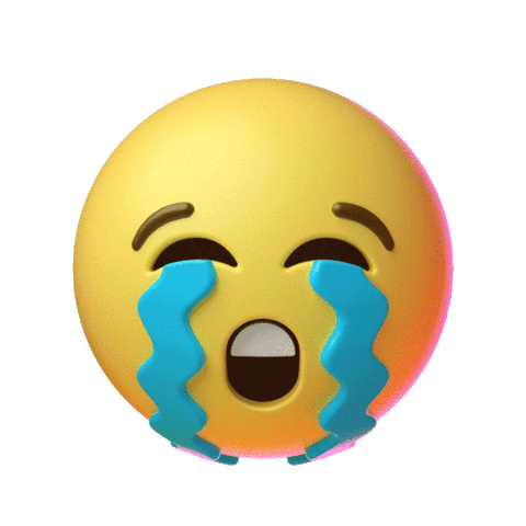 Sad 3D Sticker by Emoji