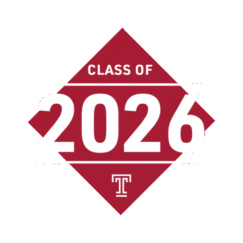 Temple 2026 Sticker by Temple University
