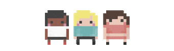 8Bit Dziewczynka Sticker by Programistki są super