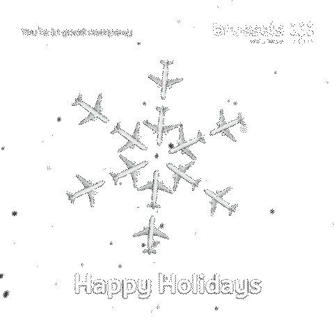 Christmas Snowflake Sticker by Brussels Airlines