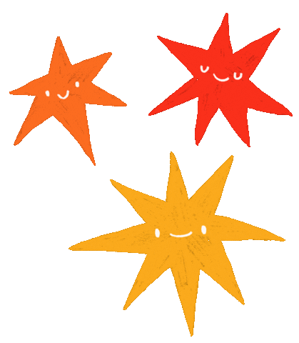 Happy Star Sticker by Elsa Isabella