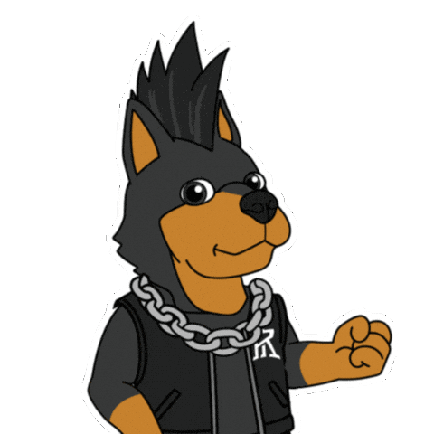 Hardcore Badass Sticker by Dobernut