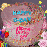 Happy Birthday Mami Candle Frog - Greet Name