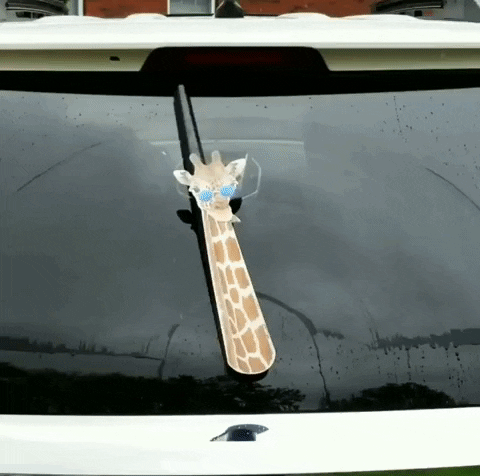 sticker giraffe GIF by WiperTags Wiper Covers
